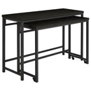 Coaster Furniture Hawes 182724 4-Piece Multipurpose Counter Height Table Set - Black IMAGE 3