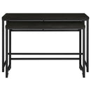 Coaster Furniture Hawes 182724 4-Piece Multipurpose Counter Height Table Set - Black IMAGE 5