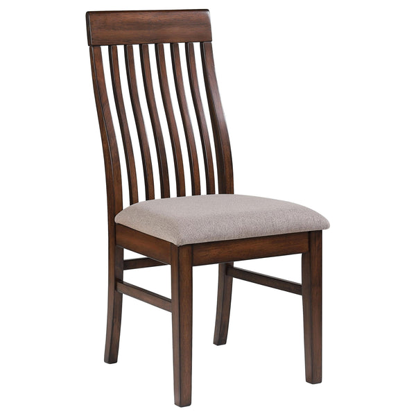 Coaster Furniture Briarwood 182992 Slat Back Dining Side Chair - Mango Oak/Brown IMAGE 1