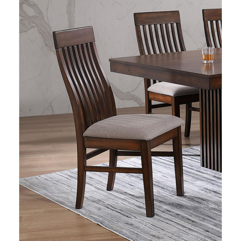 Coaster Furniture Briarwood 182992 Slat Back Dining Side Chair - Mango Oak/Brown IMAGE 2