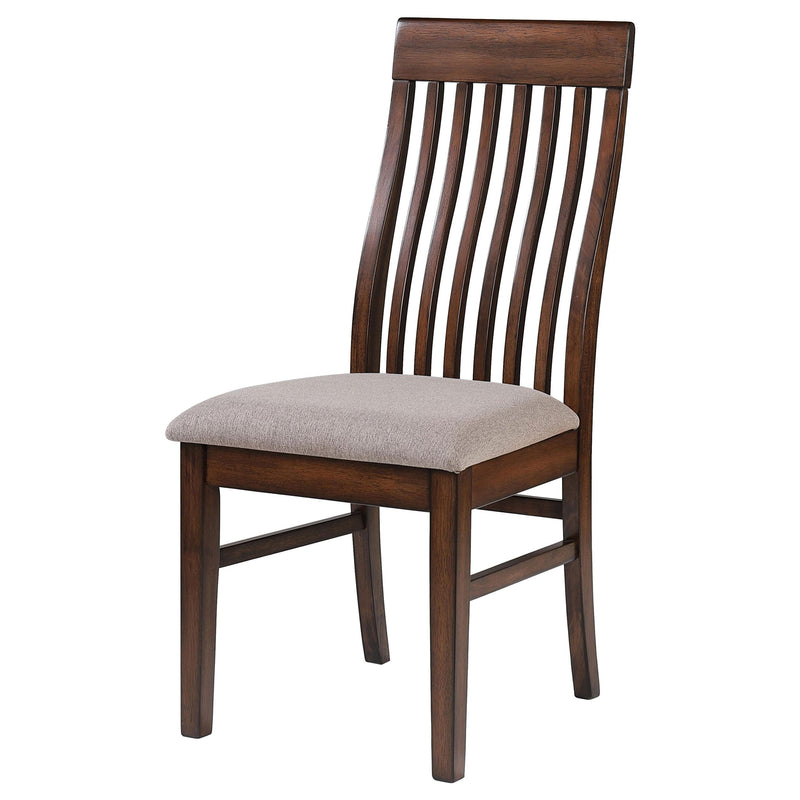 Coaster Furniture Briarwood 182992 Slat Back Dining Side Chair - Mango Oak/Brown IMAGE 4