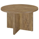 Coaster Furniture Jamestown 183021 Round Engineered Wood Dining Table With Decorative Laminate Mango Brown IMAGE 4