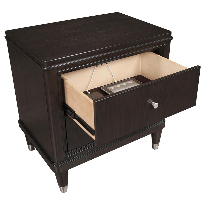 Coaster Furniture Emberlyn 223062 2-Drawer Nightstand Bedside Table - Brown IMAGE 10