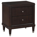 Coaster Furniture Emberlyn 223062 2-Drawer Nightstand Bedside Table - Brown IMAGE 1