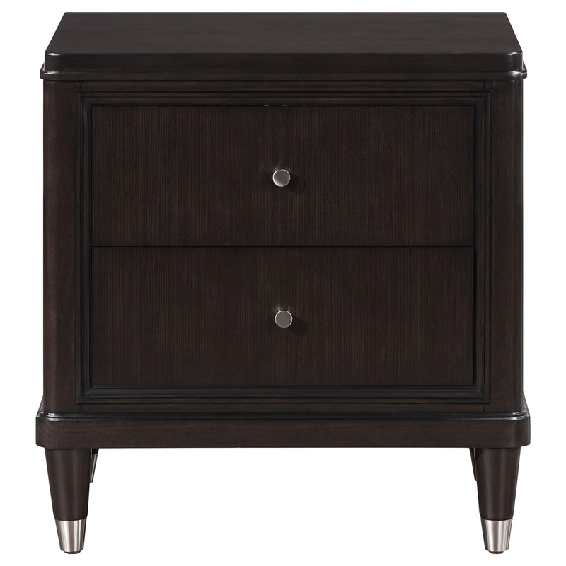 Coaster Furniture Emberlyn 223062 2-Drawer Nightstand Bedside Table - Brown IMAGE 3