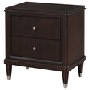 Coaster Furniture Emberlyn 223062 2-Drawer Nightstand Bedside Table - Brown IMAGE 4