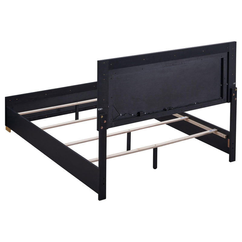 Coaster Furniture Marceline 222831KE King Bed With LED Headboard - Black IMAGE 3