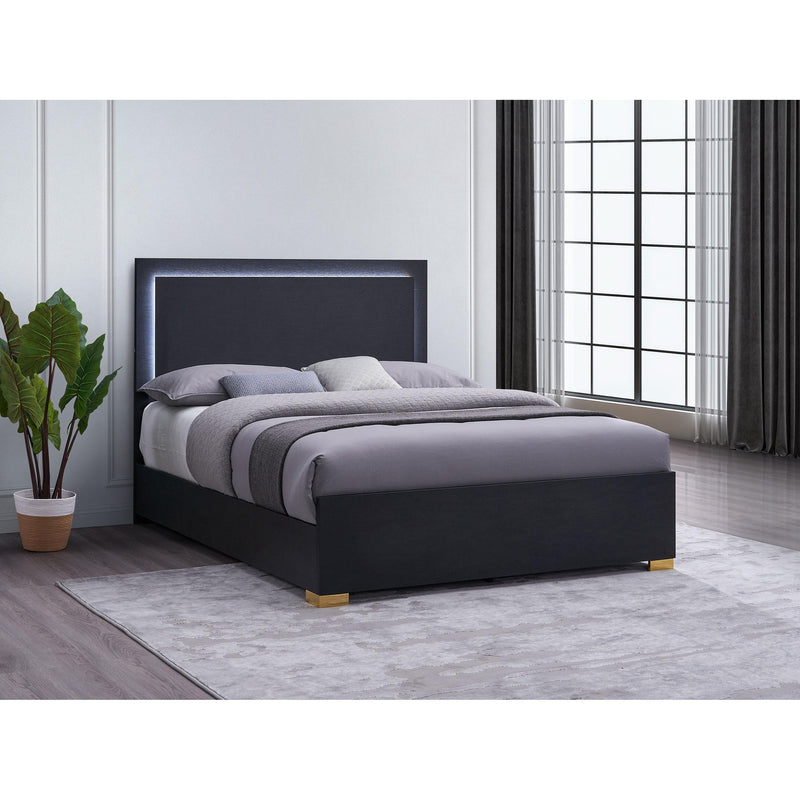 Coaster Furniture Marceline 222831Q Queen Bed With LED Headboard - Black IMAGE 2