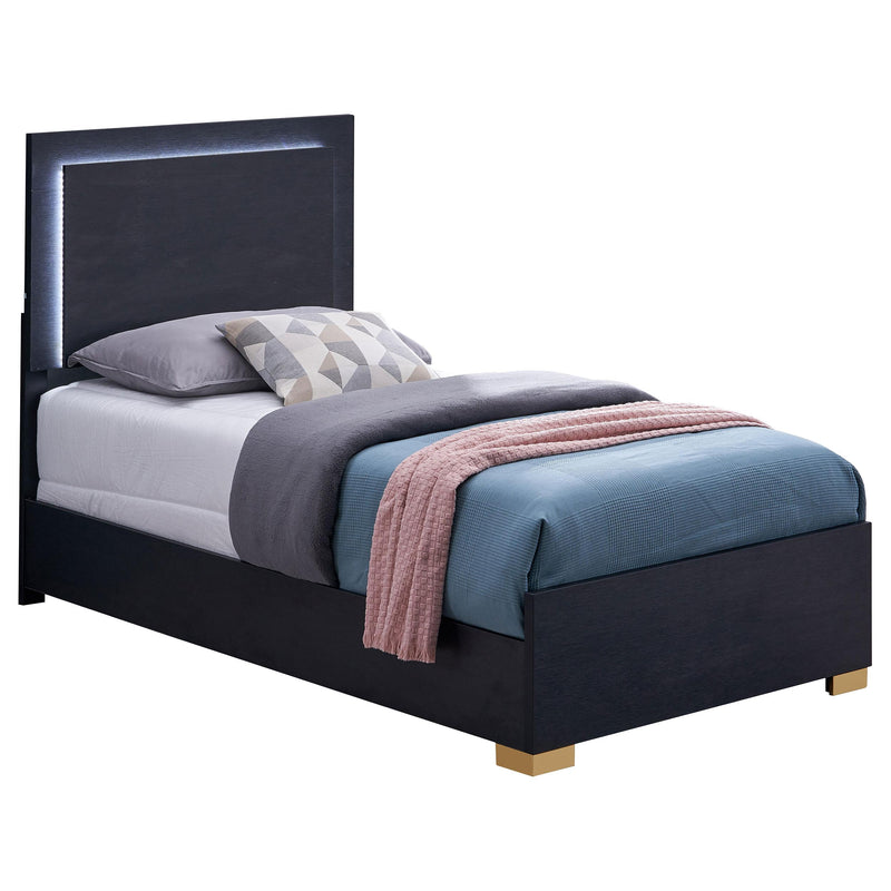 Coaster Furniture Marceline 222831T Twin Bed With LED Headboard - Black IMAGE 4
