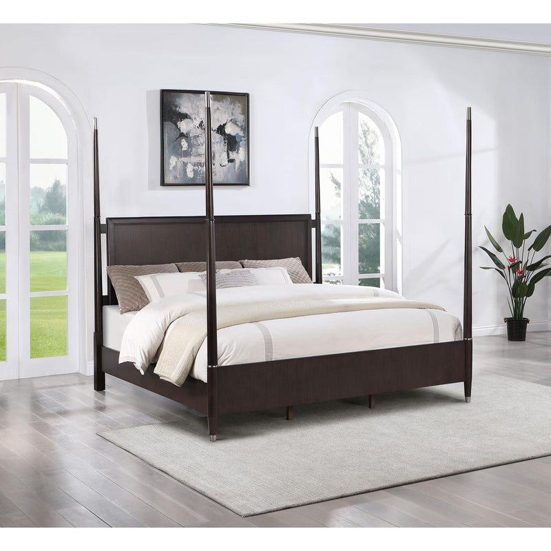 Coaster Furniture Emberlyn 223061Q Queen Poster Bed - Brown IMAGE 2