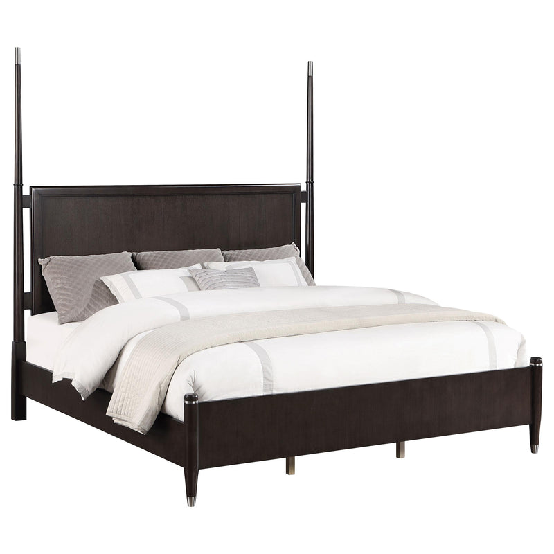 Coaster Furniture Emberlyn 223061Q Queen Poster Bed - Brown IMAGE 6