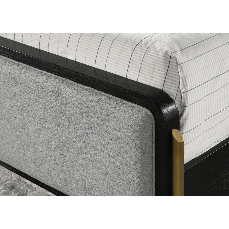 Coaster Furniture Arini 224331KE Eastern King Bed With Upholstered Headboard - Black/Grey IMAGE 7