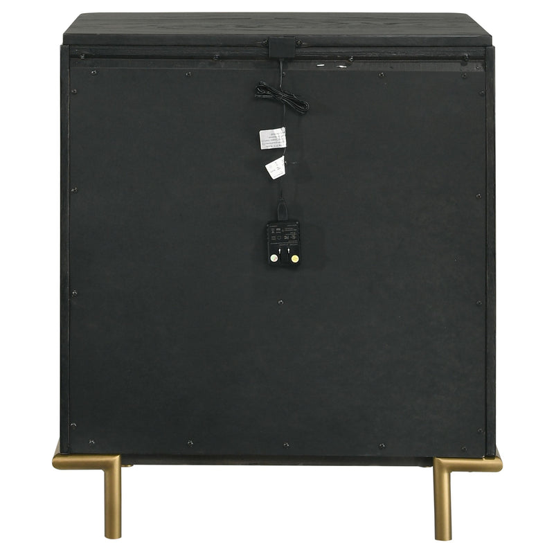 Coaster Furniture Arini 224332 3-Drawer Nightstand Bedside Table with USB Outlet - Black IMAGE 7