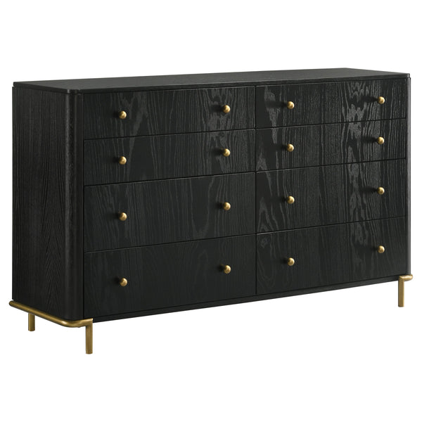 Coaster Furniture Arini 224333 8-Drawer Bedroom Dresser - Black IMAGE 1