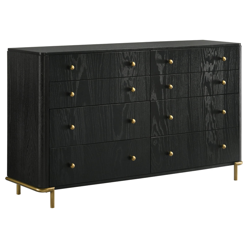 Coaster Furniture Arini 224333 8-Drawer Bedroom Dresser - Black IMAGE 1
