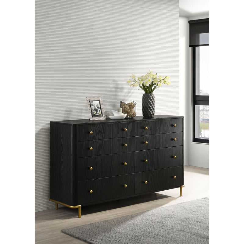 Coaster Furniture Arini 224333 8-Drawer Bedroom Dresser - Black IMAGE 2