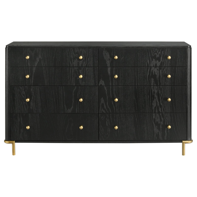 Coaster Furniture Arini 224333 8-Drawer Bedroom Dresser - Black IMAGE 3