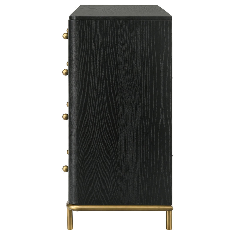 Coaster Furniture Arini 224333 8-Drawer Bedroom Dresser - Black IMAGE 5