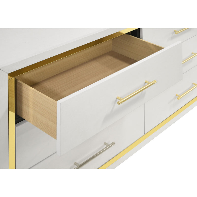 Coaster Furniture Lucia 224733 6-Drawer Bedroom Dresser - White IMAGE 11