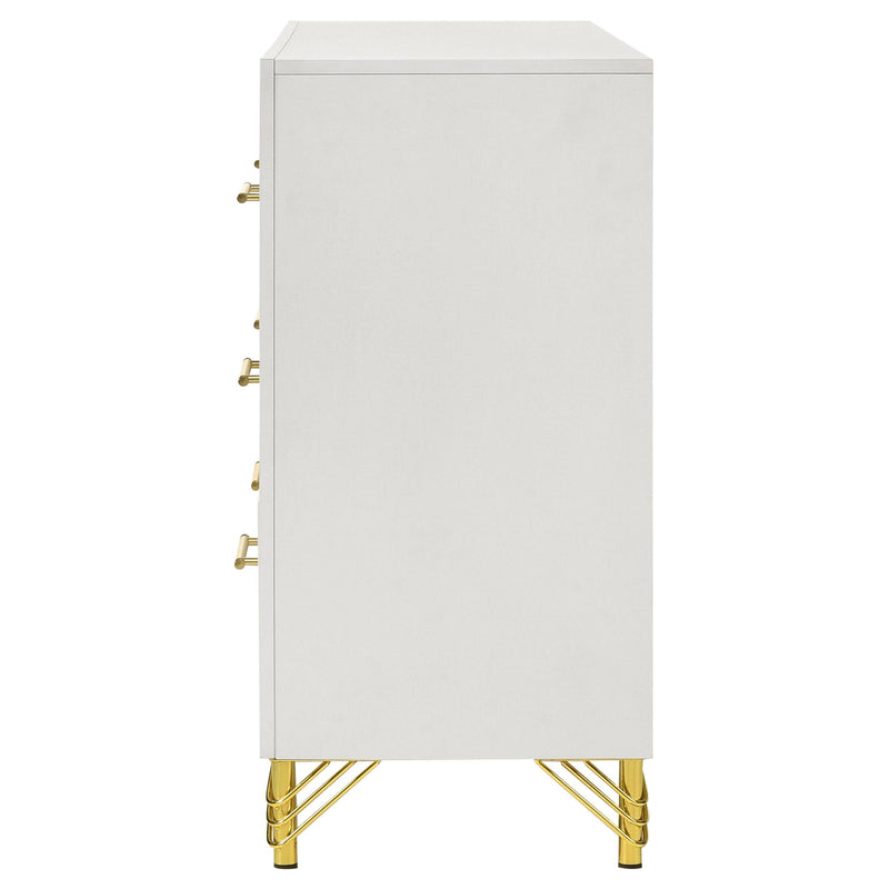 Coaster Furniture Lucia 224733 6-Drawer Bedroom Dresser - White IMAGE 5