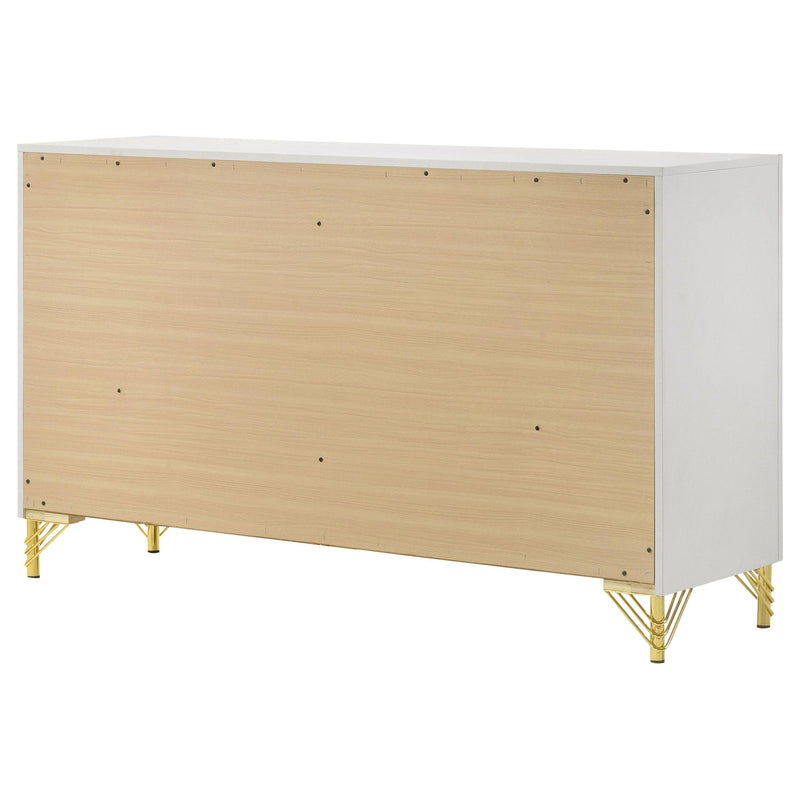 Coaster Furniture Lucia 224733 6-Drawer Bedroom Dresser - White IMAGE 8