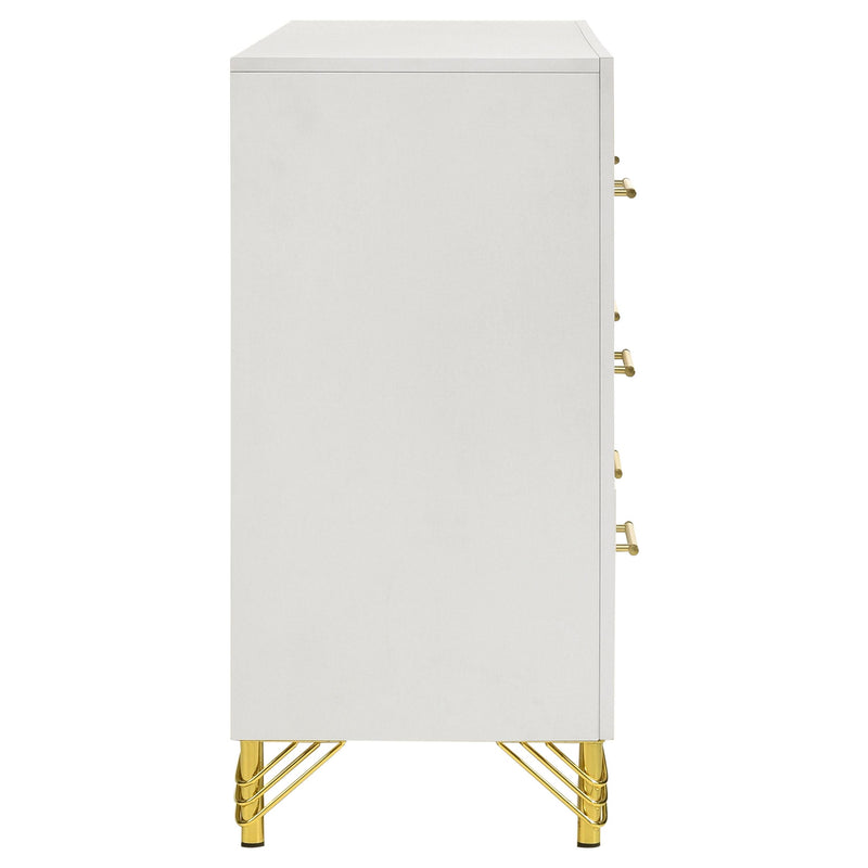 Coaster Furniture Lucia 224733 6-Drawer Bedroom Dresser - White IMAGE 9