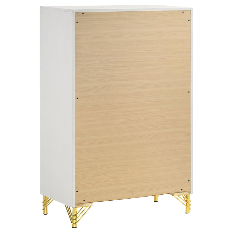 Coaster Furniture Lucia 224735 5-Drawer Bedroom Chest - White IMAGE 6