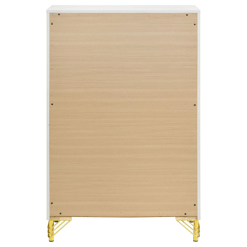 Coaster Furniture Lucia 224735 5-Drawer Bedroom Chest - White IMAGE 7