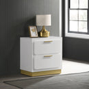 Coaster Furniture Caraway 224772 2-Drawer Nightstand Bedside Table - White IMAGE 2