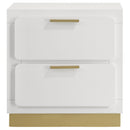 Coaster Furniture Caraway 224772 2-Drawer Nightstand Bedside Table - White IMAGE 3
