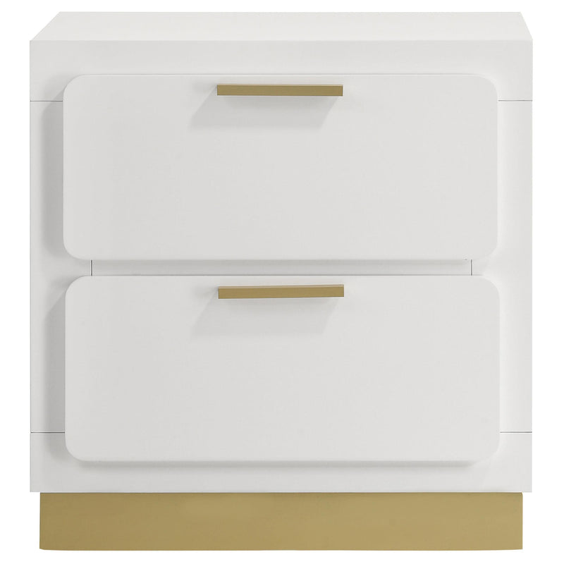 Coaster Furniture Caraway 224772 2-Drawer Nightstand Bedside Table - White IMAGE 3