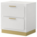 Coaster Furniture Caraway 224772 2-Drawer Nightstand Bedside Table - White IMAGE 4
