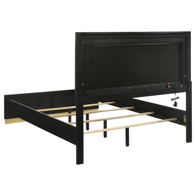 Coaster Furniture Caraway 224781Q Queen Bed With LED Headboard - Black/Grey IMAGE 3