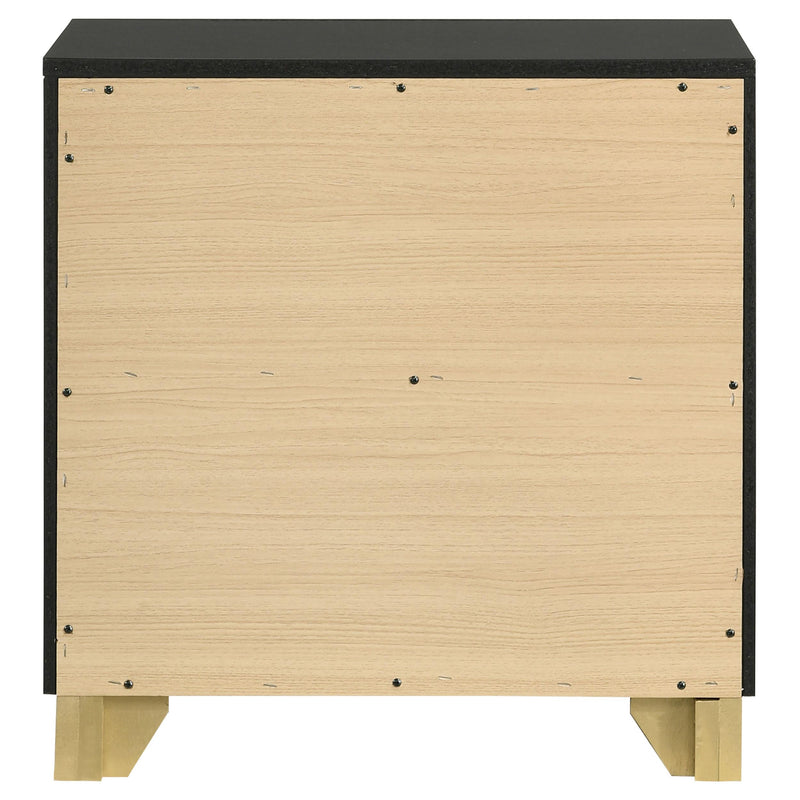 Coaster Furniture Caraway 224782 2-Drawer Nightstand Bedside Table - Black IMAGE 7