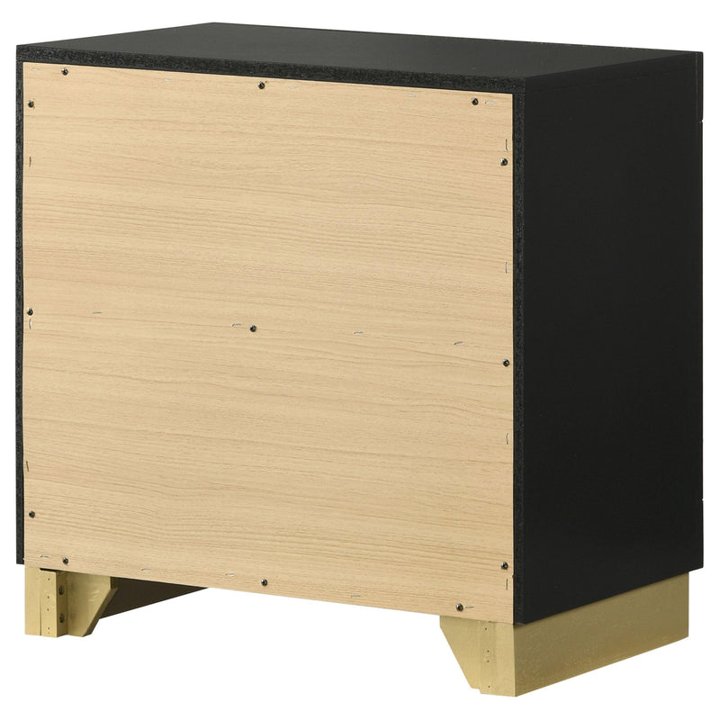 Coaster Furniture Caraway 224782 2-Drawer Nightstand Bedside Table - Black IMAGE 8