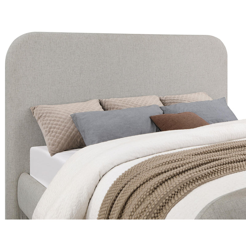 Coaster Furniture Wren 302052Q Upholstered Queen Platform Bed - Grey IMAGE 6