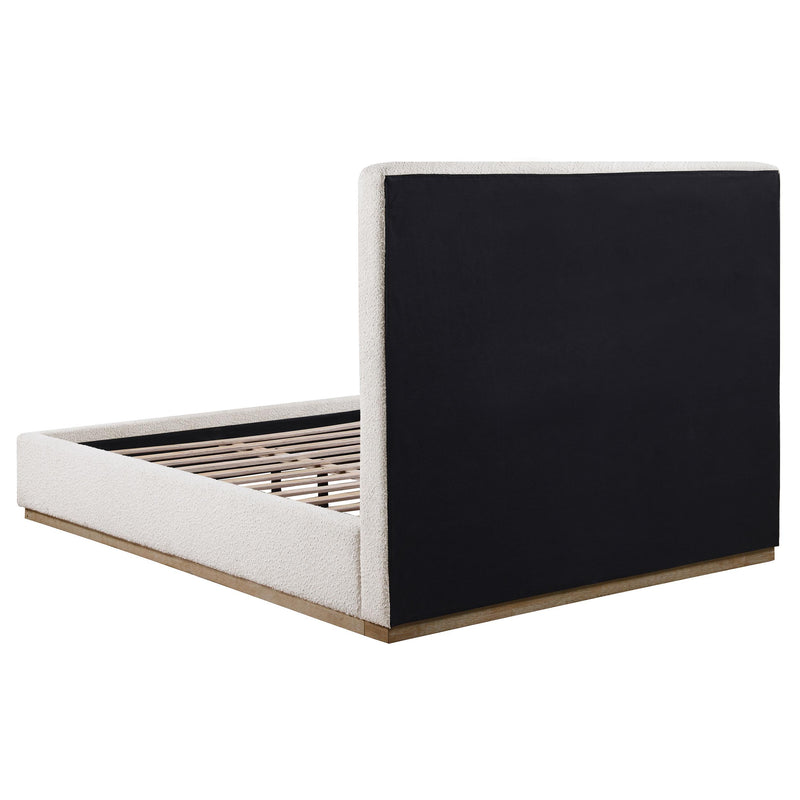Coaster Furniture Knox 302053KE Upholstered Eastern King Platform Bed - Cream IMAGE 4