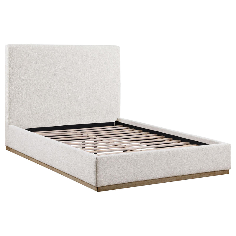 Coaster Furniture Knox 302053Q Upholstered Queen Platform Bed - Cream IMAGE 3
