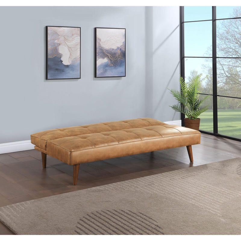 Coaster Furniture Jenson 360234 Multipurpose Upholstered Tufted Convertible Sofa Bed - Saddle Brown IMAGE 3