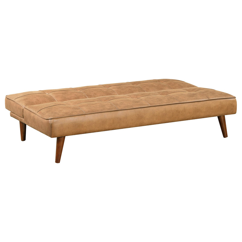 Coaster Furniture Jenson 360234 Multipurpose Upholstered Tufted Convertible Sofa Bed - Saddle Brown IMAGE 4