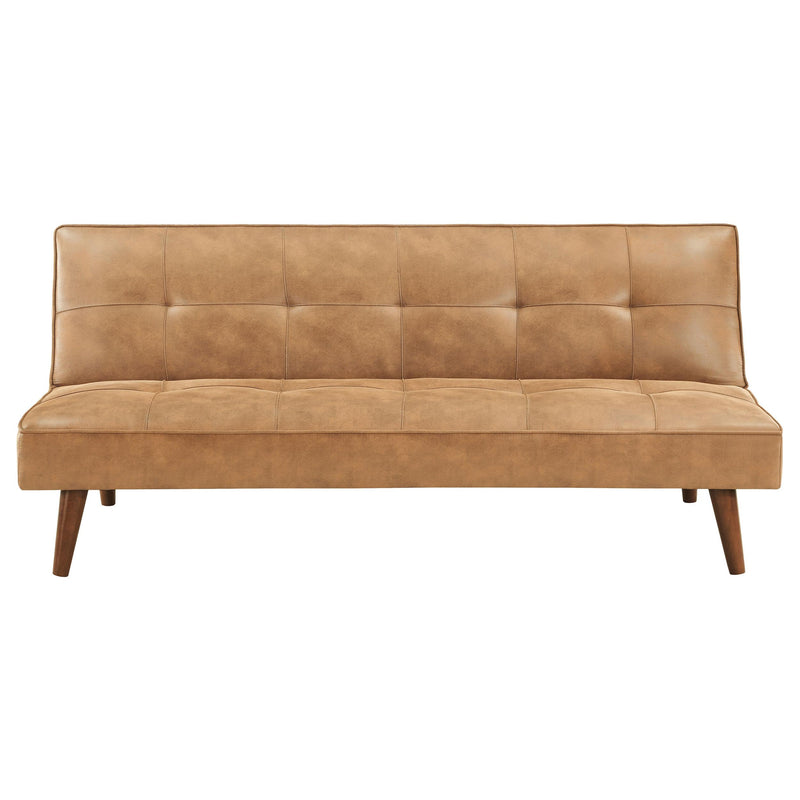 Coaster Furniture Jenson 360234 Multipurpose Upholstered Tufted Convertible Sofa Bed - Saddle Brown IMAGE 5