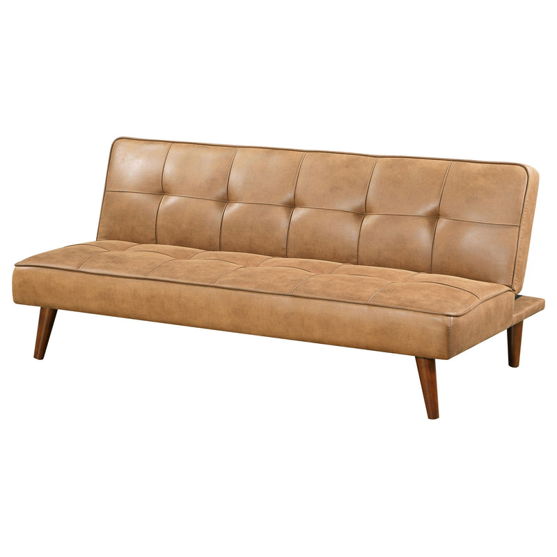 Coaster Furniture Jenson 360234 Multipurpose Upholstered Tufted Convertible Sofa Bed - Saddle Brown IMAGE 6