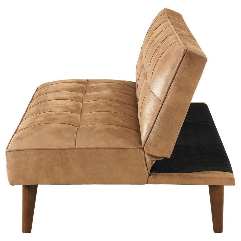 Coaster Furniture Jenson 360234 Multipurpose Upholstered Tufted Convertible Sofa Bed - Saddle Brown IMAGE 7
