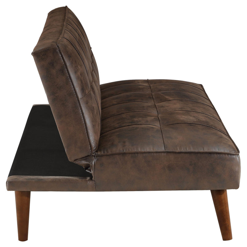 Coaster Furniture Jenson 360237 Multipurpose Upholstered Tufted Convertible Sofa Bed - Coffee Brown IMAGE 10