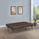 Coaster Furniture Jenson 360237 Multipurpose Upholstered Tufted Convertible Sofa Bed - Coffee Brown IMAGE 3