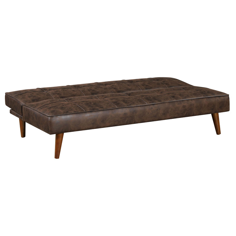 Coaster Furniture Jenson 360237 Multipurpose Upholstered Tufted Convertible Sofa Bed - Coffee Brown IMAGE 4