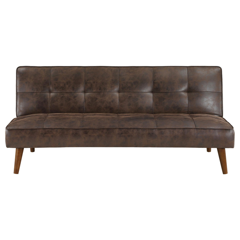 Coaster Furniture Jenson 360237 Multipurpose Upholstered Tufted Convertible Sofa Bed - Coffee Brown IMAGE 5