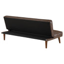 Coaster Furniture Jenson 360237 Multipurpose Upholstered Tufted Convertible Sofa Bed - Coffee Brown IMAGE 9