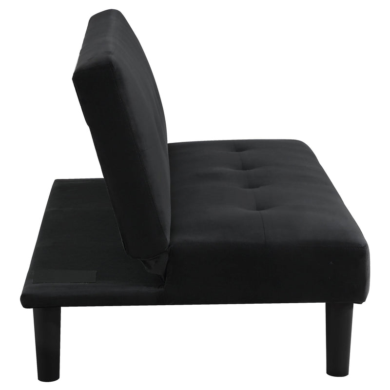 Coaster Furniture Stanford 360238 Multipurpose Upholstered Tufted Convertible Sofa Bed - Black IMAGE 10