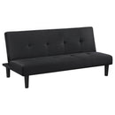 Coaster Furniture Stanford 360238 Multipurpose Upholstered Tufted Convertible Sofa Bed - Black IMAGE 1